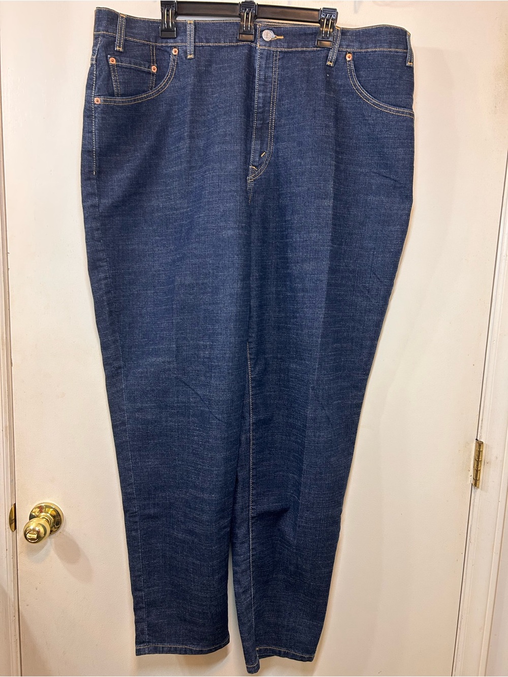 Levi's Women's Straight Leg Jeans in Dark Blue Denim